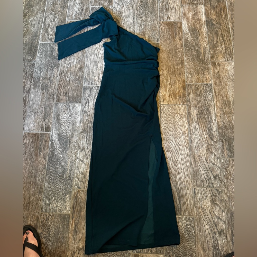 Pretty Garden one shoulder long formal dress - Picture 5 of 14